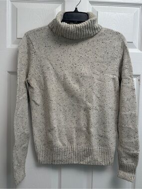 croft & barrow Cream Speckled Turtleneck Sweater